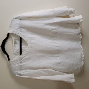 100% linen pure white, size M 10/12. bohemian yoga